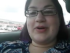 Amateur BBW Masturbation Car 