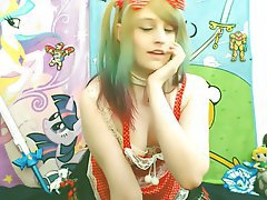 Amateur Cosplay Emo Webcam 